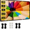 Ecran de projection, toile de projection 4K pliable, trois diagonales, vue principale
