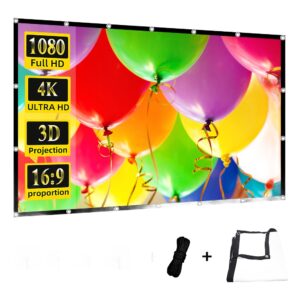Ecran de projection, toile de projection pliable en PVC, haute densité, vue principale