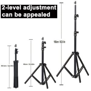 Ecran de projection, trépied de projecteur extensible jusqu'à 160 cm, vue de trois quarts