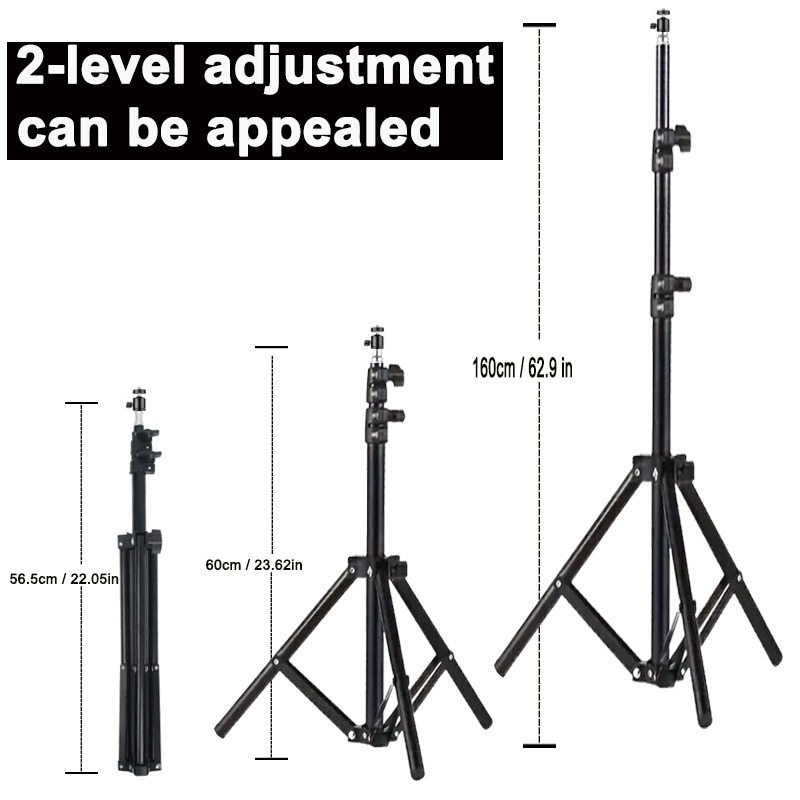 Ecran de projection, trépied de projecteur extensible jusqu'à 160 cm, vue de trois quarts