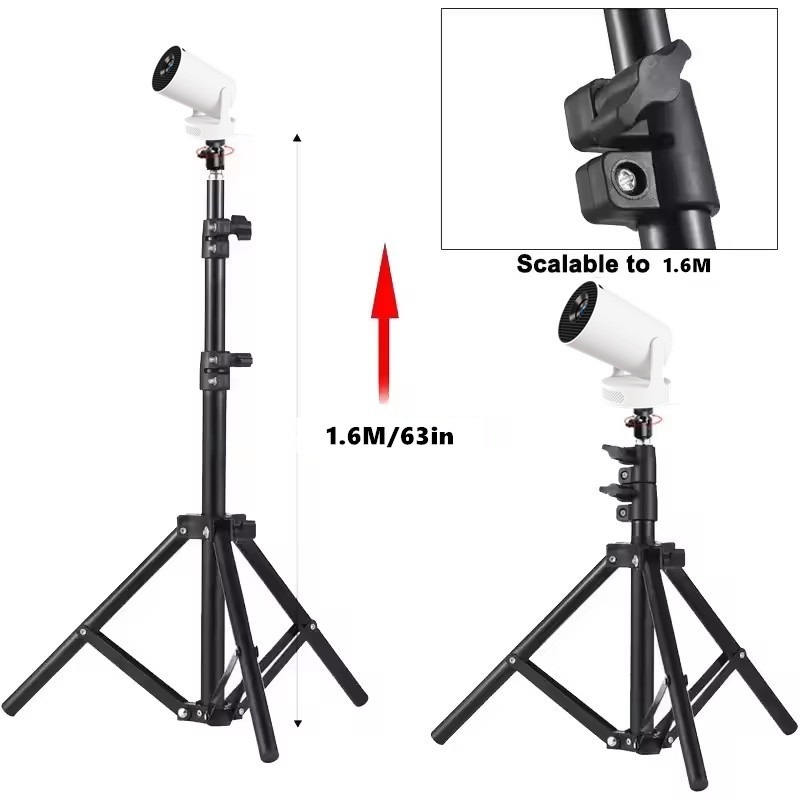 Ecran de projection, trépied universel de 50 à 160 cm pour mini, vue principale