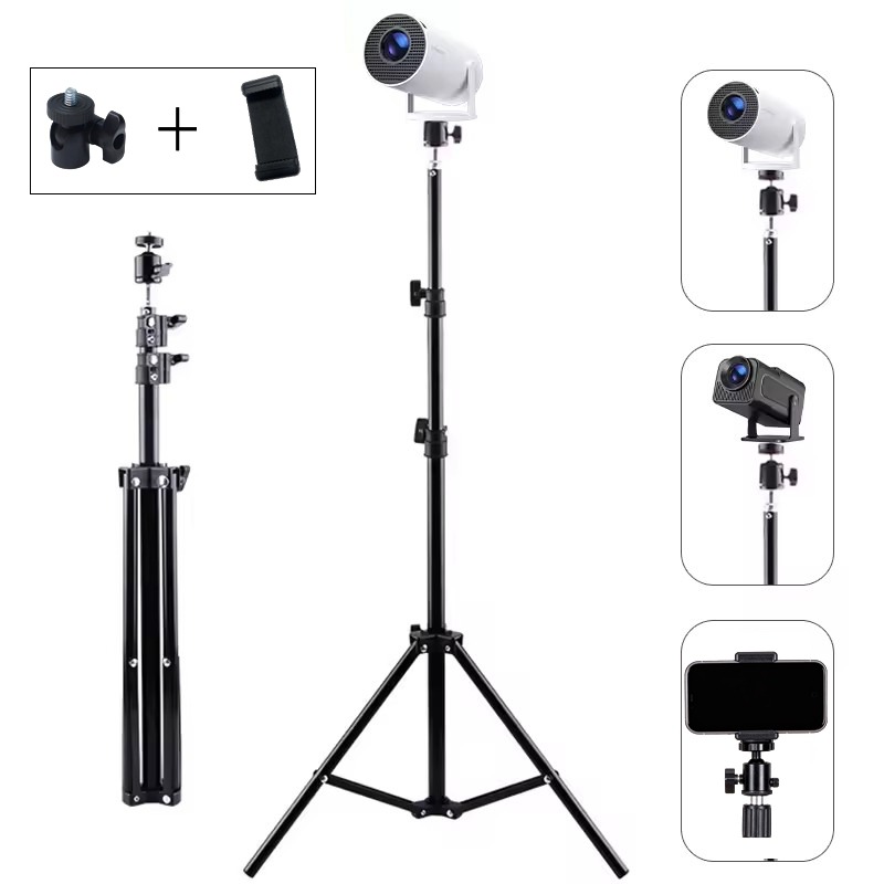 Ecran de projection, trépied universel de 50 à 160 cm pour mini, vue arriere