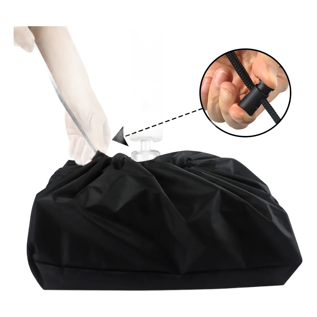 Housse vidéoprojecteur plafond en tissu Oxford imperméable, format 35 cm, vue de face