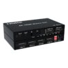 Matrice HDMI 4 entrées 2 sorties 4K, câble vers vidéoprojecteur et TV, vue principale