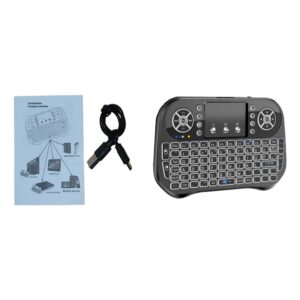 Mini clavier sans fil rétroéclairé à pavé tactile, vue principale