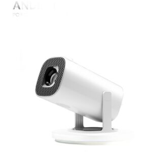 Mini vidéoprojecteur 280 ANSI, correction du trapèze automatique, vue de trois quarts