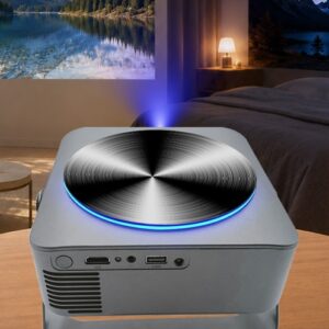 Mini vidéoprojecteur A50 1080P Android WiFi Auto-Focus, vue de face