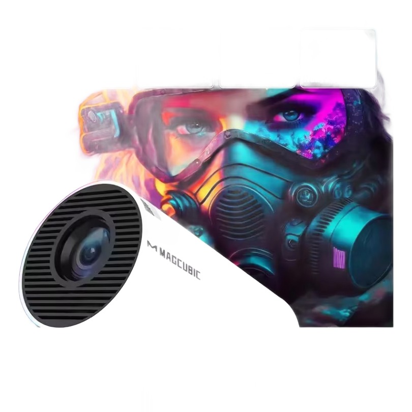 Mini videoprojecteur Android avec double WIFI, 290 lumens ANSI, vue principale