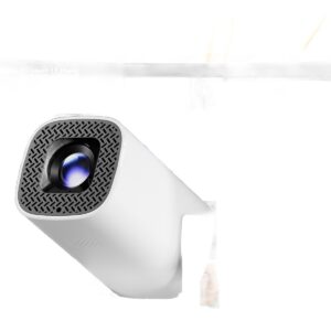 Mini vidéoprojecteur compact 180 ANSI lumens, dalle native 720p, vue de trois quarts
