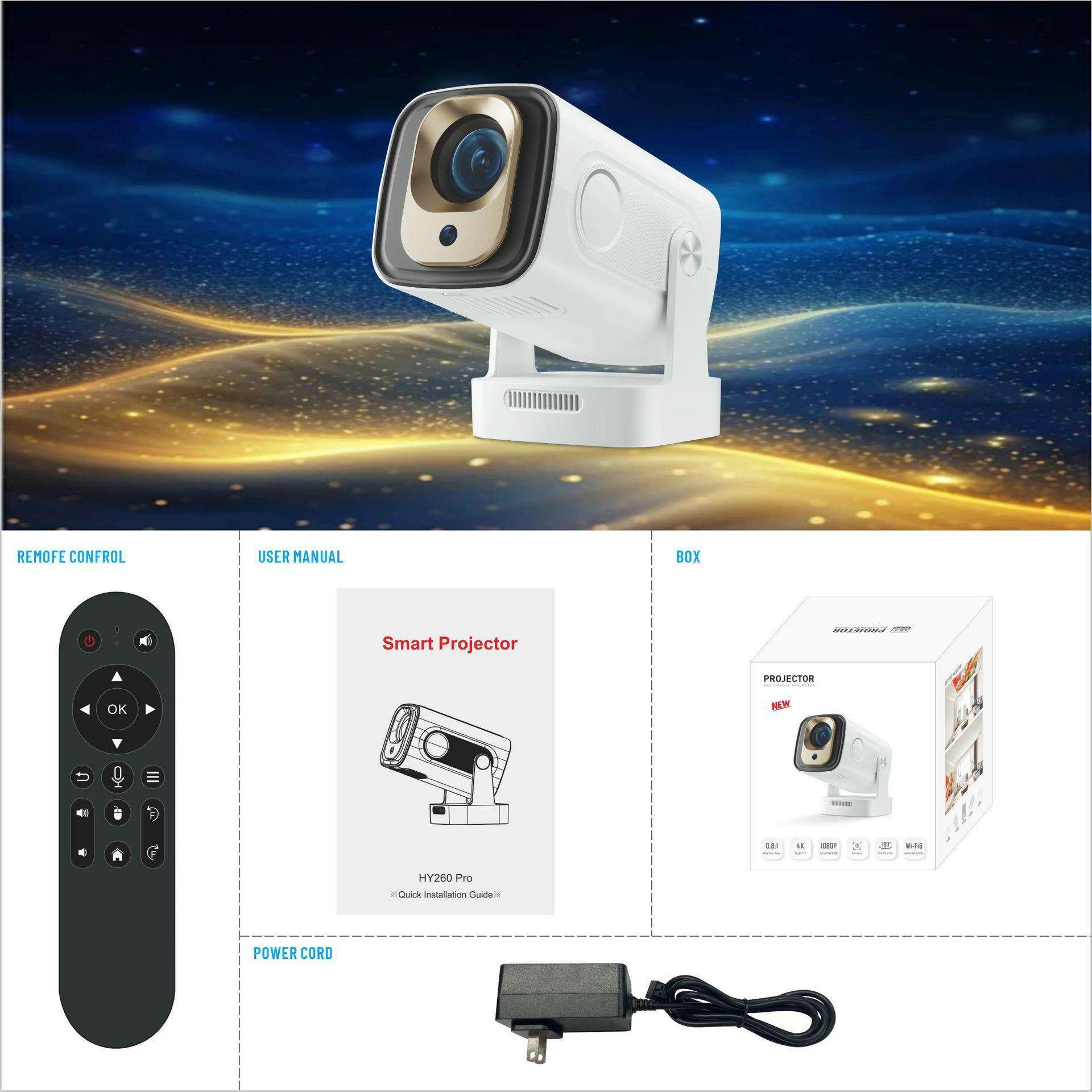 Mini vidéoprojecteur Full HD 1080p natif, mise au point automatique, detail