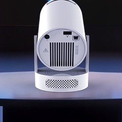 Mini Vidéoprojecteur HY300 Pro+ Android 14 Wifi6, vue de face