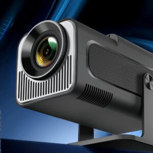 Mini Vidéoprojecteur HY320 720P Double Wifi6 BT5.0 Android, vue de face