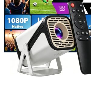 Mini videoprojecteur, mini Projecteur Intelligent Wi-Fi Bluetooth 4K, vue principale
