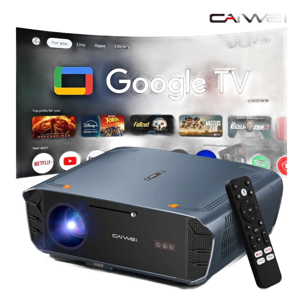 Mini videoprojecteur portable Full HD avec systeme Google TV, vue principale