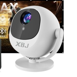 Mini vidéoprojecteur sphérique 4K Android WiFi 6 BT 5.0, vue arriere