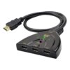 Repartiteur cable videoprojecteur HDMI 3 vers 1 en 4K, vue principale