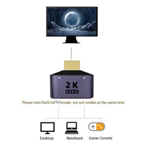 Repartiteur cable videoprojecteur HDMI deux sorties simultanees, detail