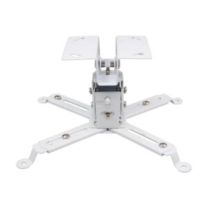 Support de plafond réglable en hauteur pour projecteur, vue de trois quarts