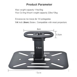 Support de table universel pour projecteur, vue arriere