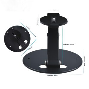 Support vidéoprojecteur de bureau orientable, vis 1/4 et pose murale, vue de trois quarts
