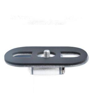 Support videoprojecteur de bureau, plateau orientable, vue de trois quarts