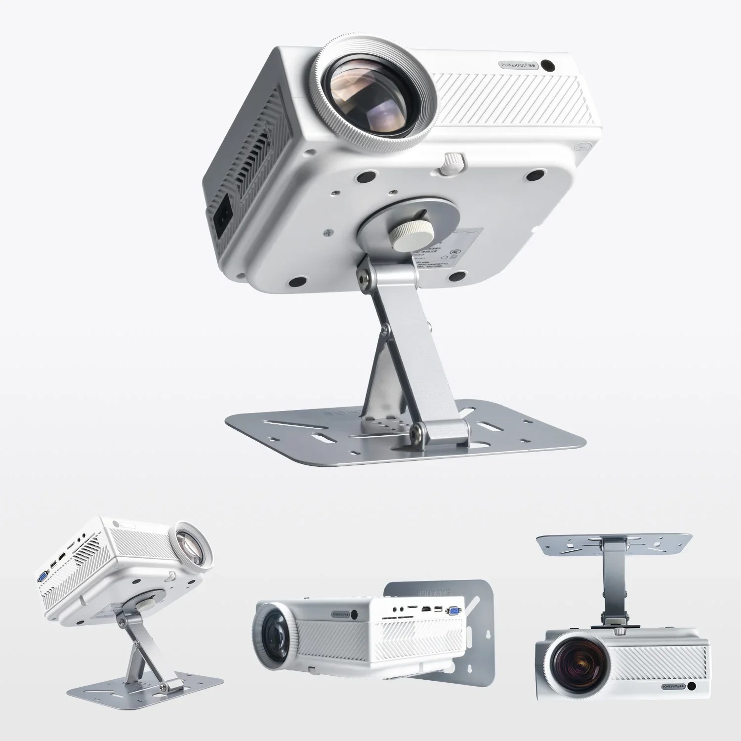 Support videoprojecteur de bureau pliable, 180 degrés, vue principale