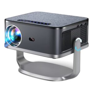 Support vidéoprojecteur de table à base de fixation, vue de trois quarts