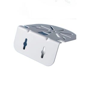 Support vidéoprojecteur mural en métal pour appareil compact, vue de trois quarts
