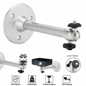 Support videoprojecteur mural et plafond, quatre longueurs, vue de face
