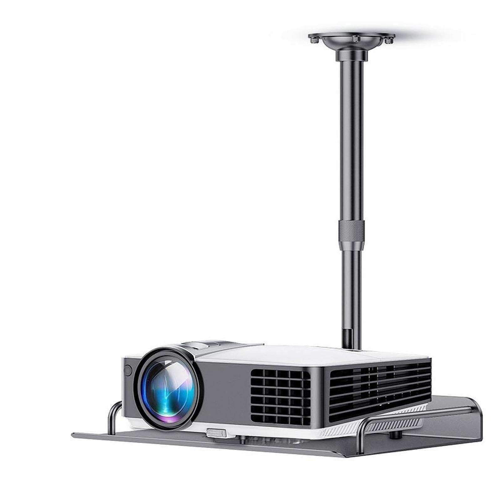 Support vidéoprojecteur plafond à plateau 31 x 22 cm, tube de 20 à 40 cm, vue principale