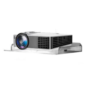 Support vidéoprojecteur plafond à plateau 31 x 22 cm, tube de 20 à 40 cm, vue de face