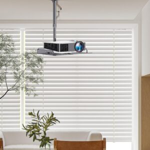Support vidéoprojecteur plafond à plateau 31 x 22 cm, tube de 20 à 40 cm, vue arriere