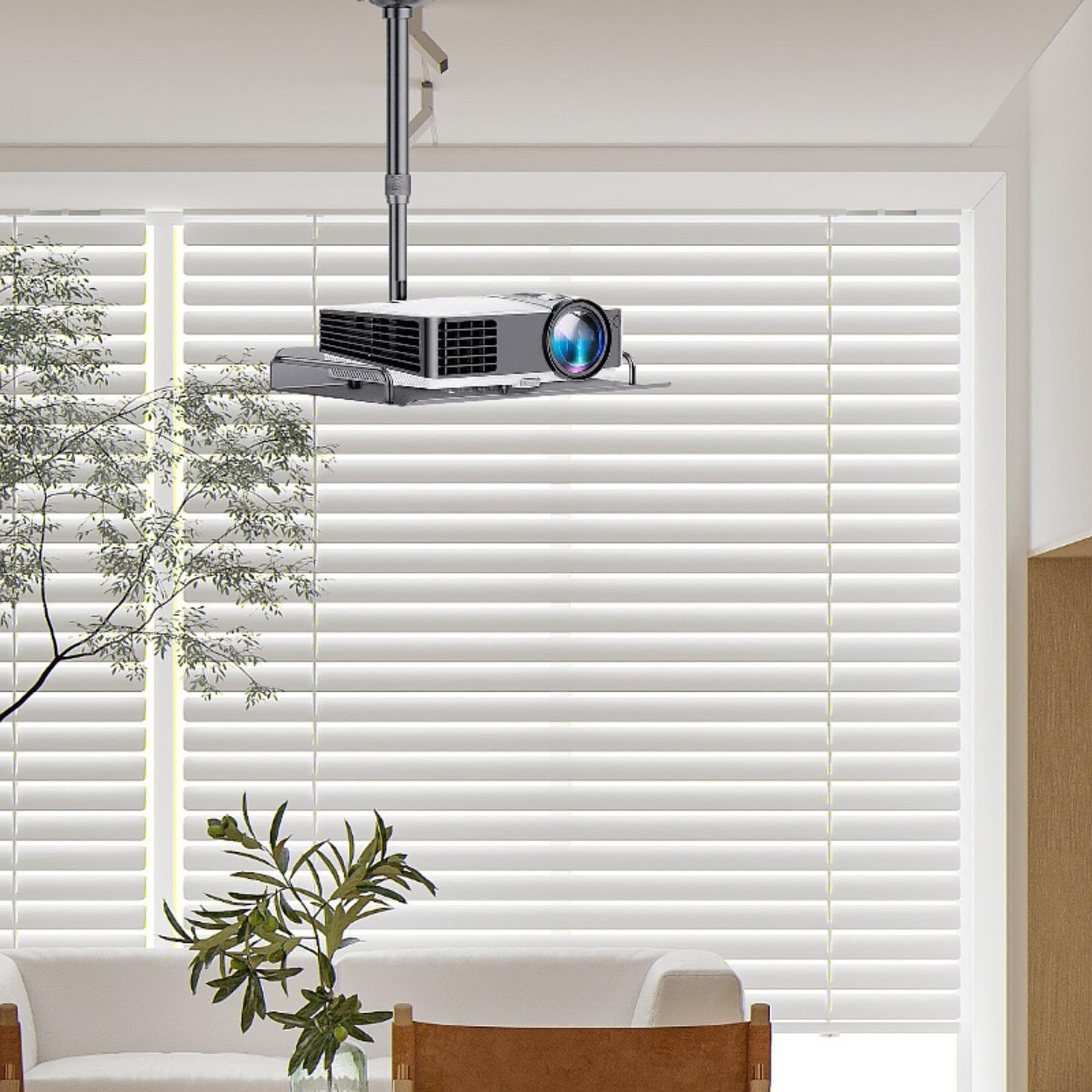Support vidéoprojecteur plafond à plateau 31 x 22 cm, tube de 20 à 40 cm, vue arriere