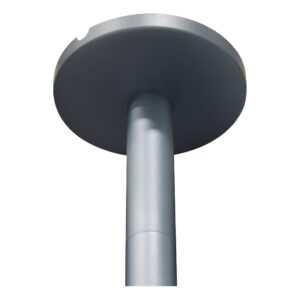 Support vidéoprojecteur plafond télescopique en aluminium, rotule 360, vue de profil