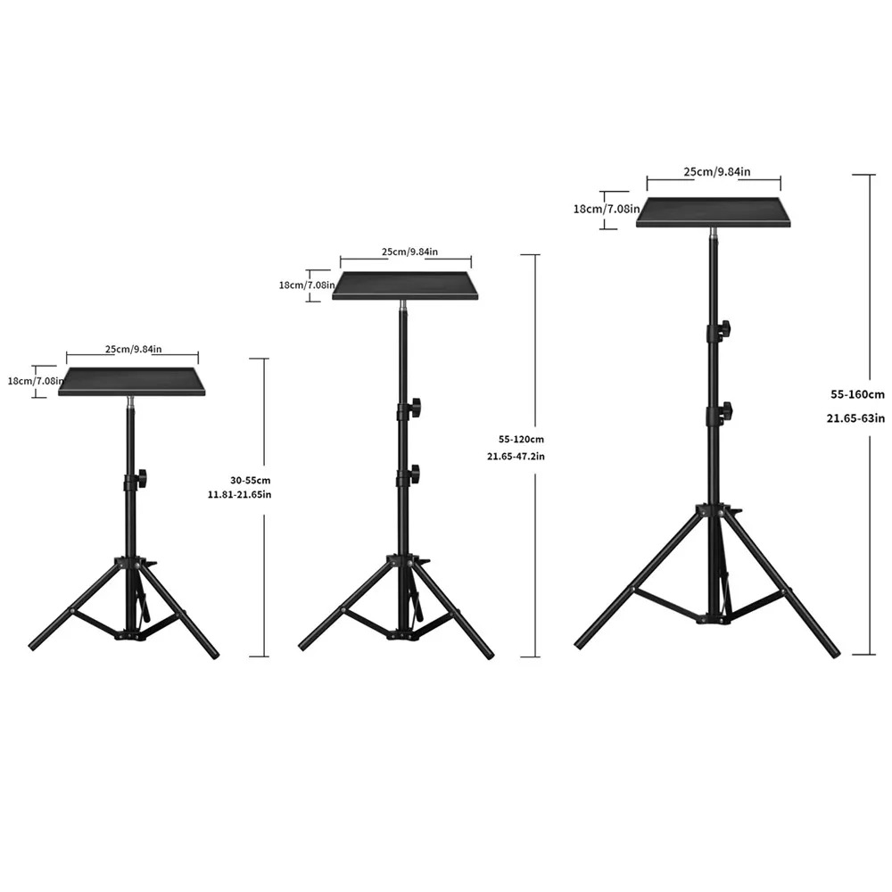 Support vidéoprojecteur trépied à plateau, hauteur jusqu'à 1,2 m, detail