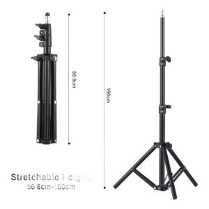 Support videoprojecteur trépied aluminium, 58 à 160 cm, vue de face