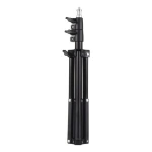 Support videoprojecteur trépied en métal, 1,1 ou 1,6 m, vue de trois quarts