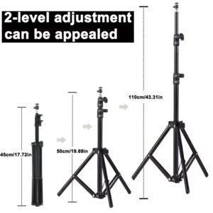 Support videoprojecteur trepied universel de 110 cm, vue de trois quarts