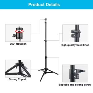 Support videoprojecteur trepied universel de 110 cm, vue arriere