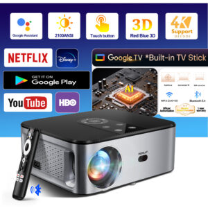 Vidéoprojecteur 4K à 2000 lumens ANSI sous Android 11, vue principale