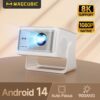 Vidéoprojecteur 4K à 900 lumens ANSI sous Android 14, vue principale
