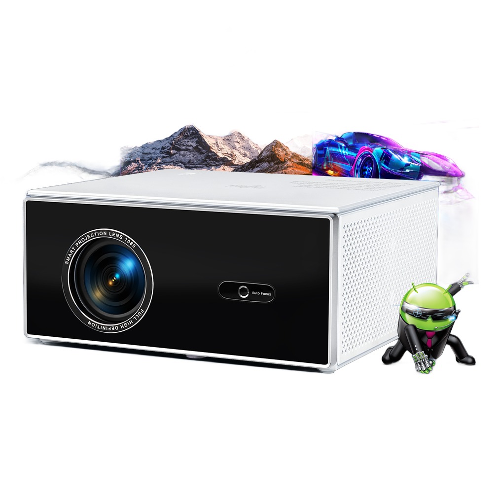 Vidéoprojecteur 4K compatible à 2100 ANSI pour le salon, vue principale