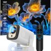 Vidéoprojecteur 4K compatible avec assistant vocal et haut-parleur 5 W, vue principale
