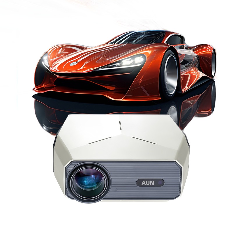 Vidéoprojecteur 4K compatible Full HD natif à mise au point électrique, vue de trois quarts