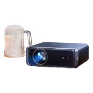 Vidéoprojecteur 4K en entrée, 1 000 lumens ANSI dans 1,4 kg, vue de trois quarts