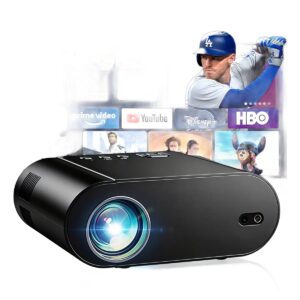 Vidéoprojecteur 4K en lecture, 1080p natif et 1000 lumens ANSI, vue de trois quarts