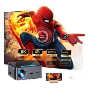 Vidéoprojecteur 4K en lecture de 1000 lumens ANSI, 1080p natif, vue principale