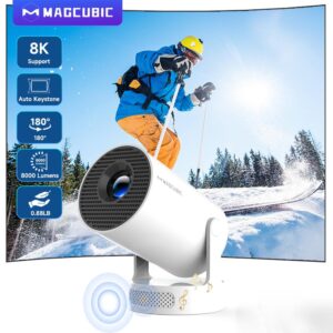 Vidéoprojecteur 4K magnétique avec télécommande vocale, vue principale