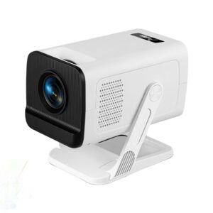 Vidéoprojecteur courte focale 0,8:1 sous Android 11, 300 ANSI, vue de trois quarts