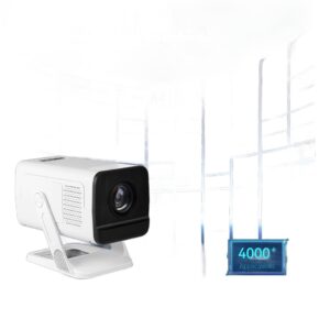 Vidéoprojecteur courte focale 0,8:1 sous Android 11, 300 ANSI, vue de face